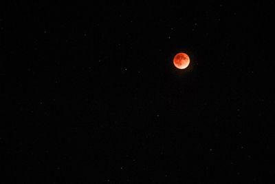 View of moon at night