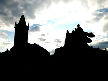 Low angle view of church against sky