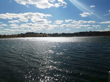 Reflection of clouds in water