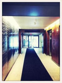 Empty corridor of building