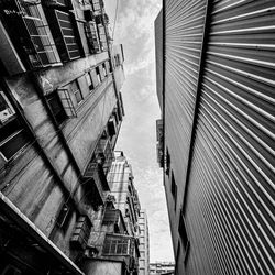 Low angle view of buildings against sky