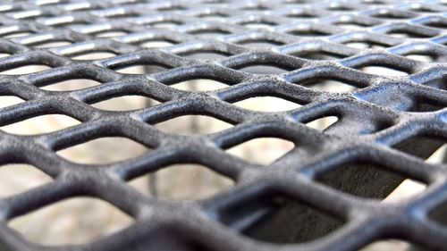 Full frame shot of metal fence