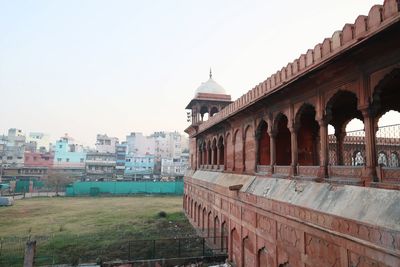 City view of old delhi jamia masjid 
