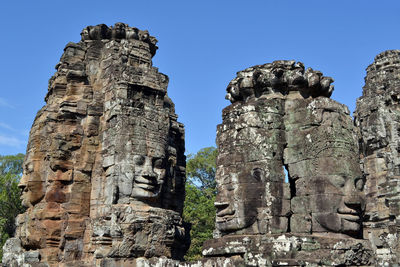 Low angle view of old ruins