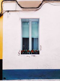 Closed window of building in sevilla