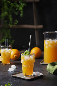 Close-up of drink on table