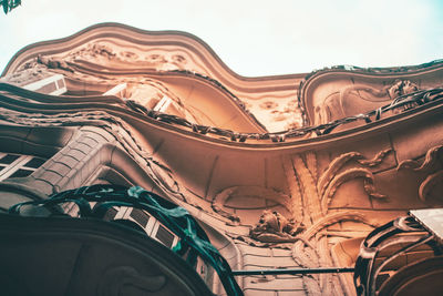 Low angle view of historic building against sky