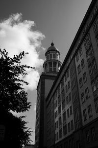 Low angle view of buildings against sky