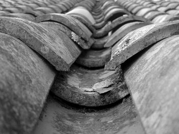 Full frame shot of roof tiles