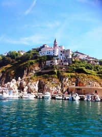 View of buildings at waterfront