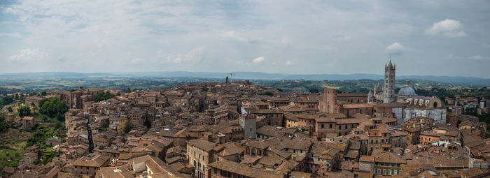 Aerial view of townscape