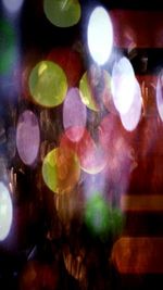Defocused lights at night