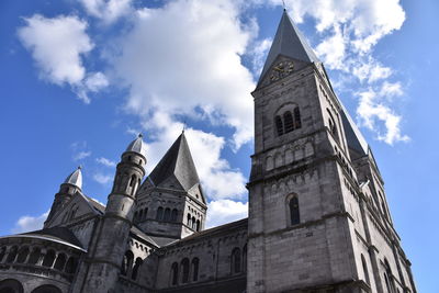 Low angle view of historic building against sky