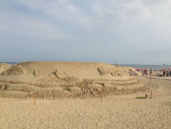 Group of people on a desert