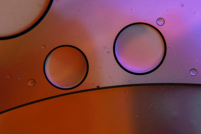 Full frame shot of wet glass