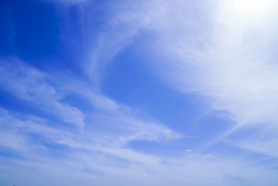 Low angle view of clouds in sky