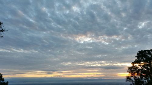 Scenic view of dramatic sky during sunset