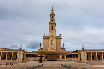 Low angle view of historic building against sky