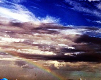 Low angle view of cloudy sky