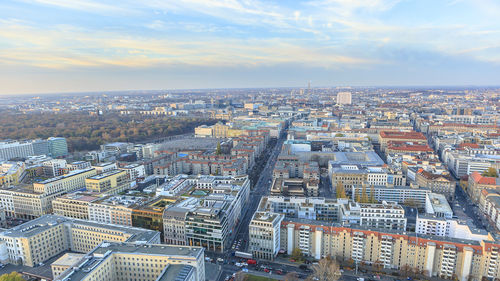 Aerial view of city