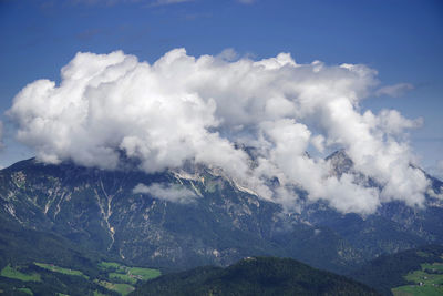 Aerial view of landscape against sky