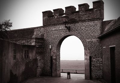 Low angle view of historical building