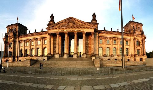 View of historic building in city