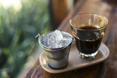 Close-up of drink on table