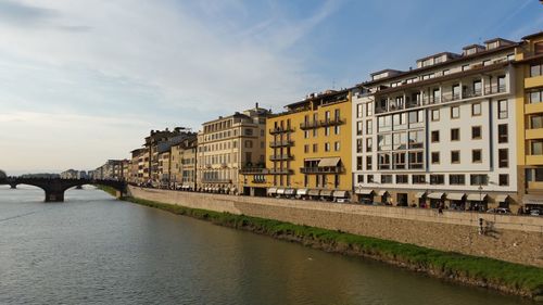 Buildings in city against sky