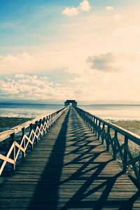 Pier on sea