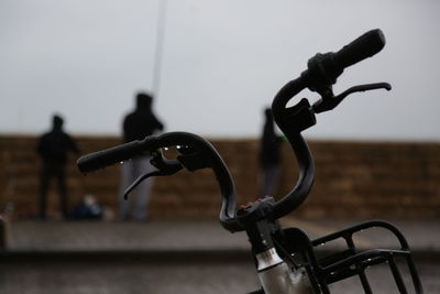 Close-up of bicycle wheel