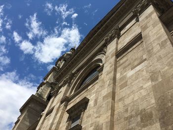 Low angle view of historic building against sky