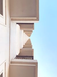 Low angle view of building against clear sky