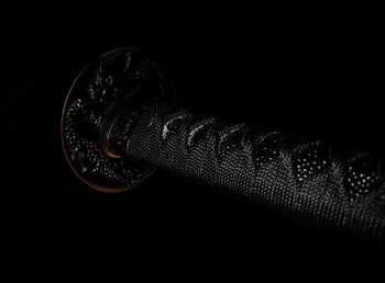 Close-up view of black background