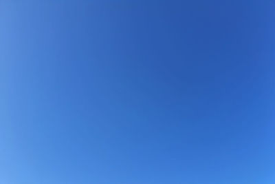 Low angle view of blue sky