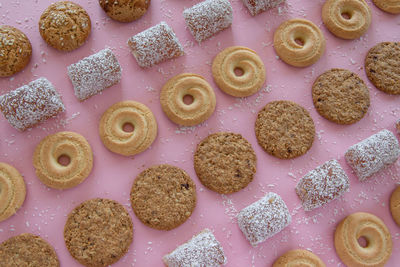 Full frame shot of cookies