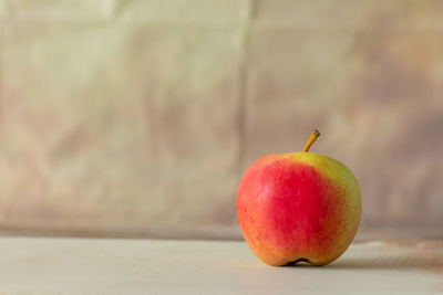 Close-up of apple on table