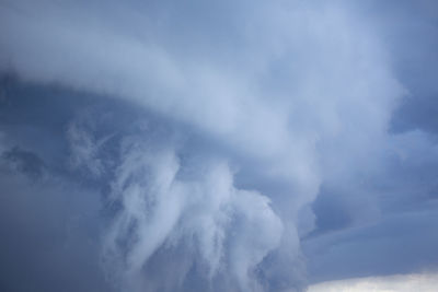 Low angle view of storm clouds in sky