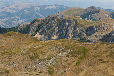 Scenic view of landscape and mountains