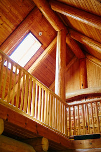 Low angle view of staircase in building