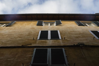 Low angle view of building against sky