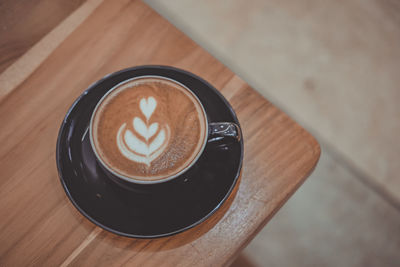 Close-up of coffee on table