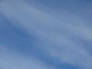 Low angle view of clouds in blue sky