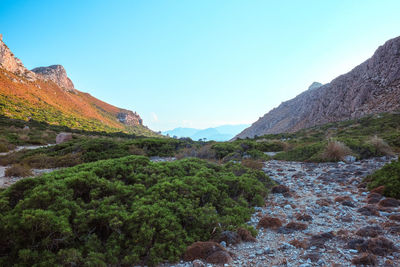 Scenic view of mountain against sky