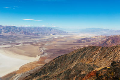 Scenic view of desert against sky