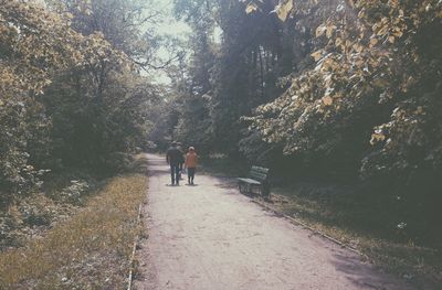 People walking on footpath