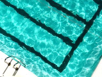High angle view of swimming pool