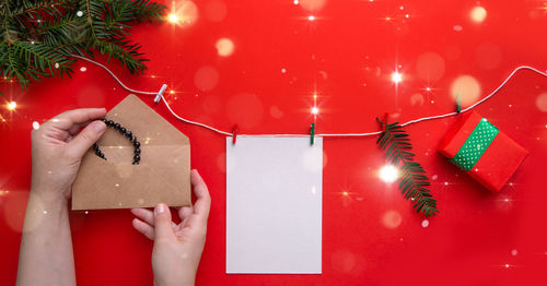 Close-up of christmas tree