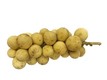 Close-up of fruits against white background