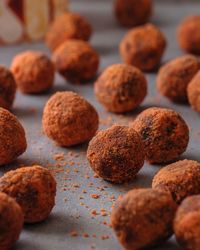 Close-up of cookies on table